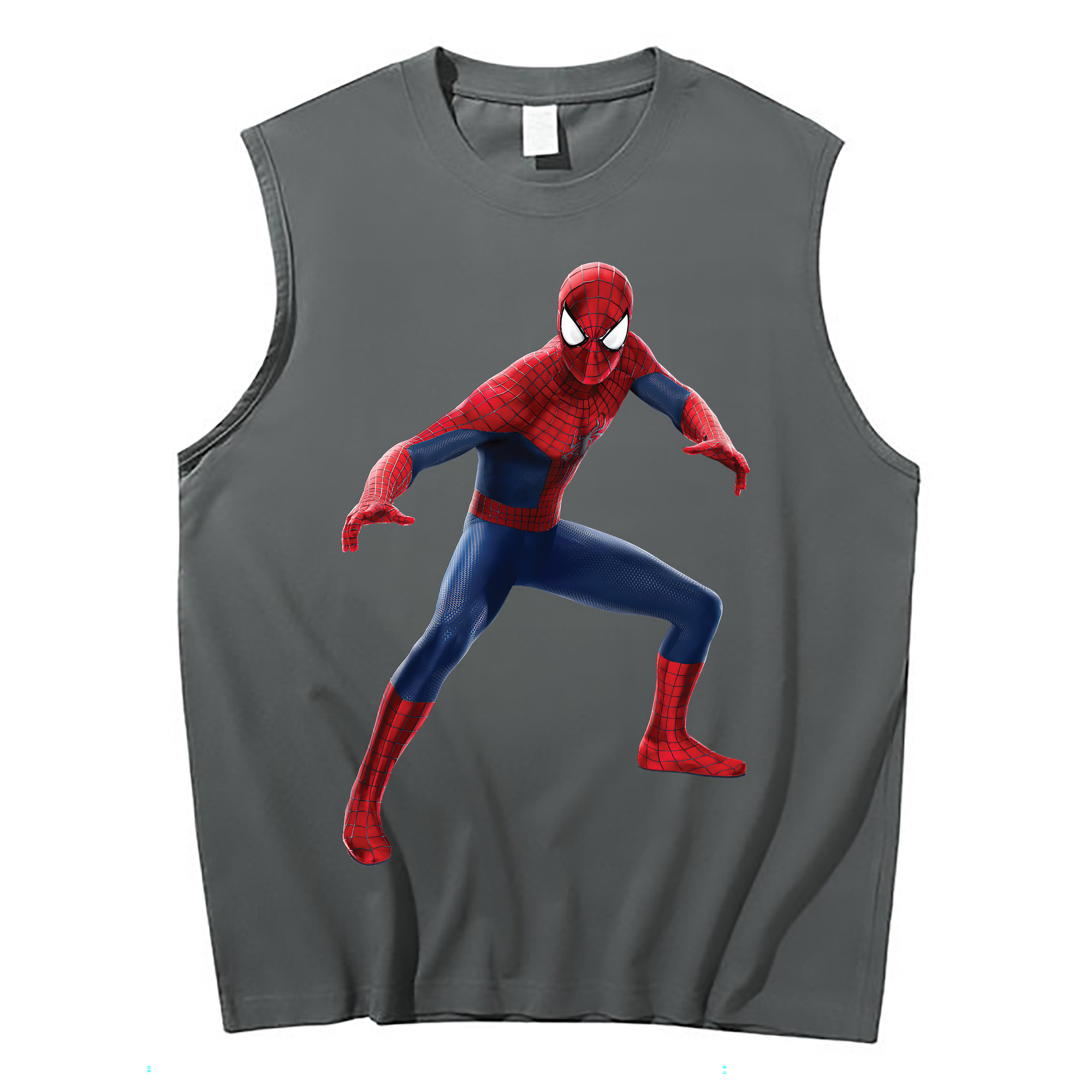 （画像用） Spider Man スパイダーマン コットン100％タンクトップ（フロントプリント）